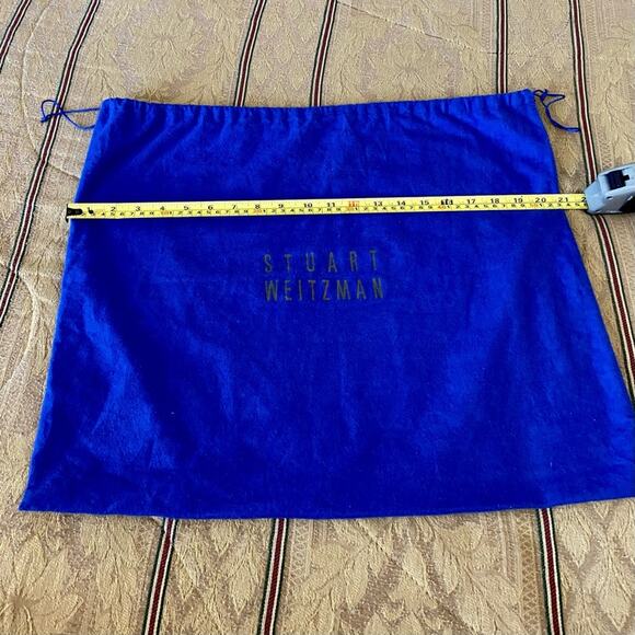Stuart Weitzman Large Size Blue Purse Shoe Protector Dust Bag 18” x 21” Travel - Picture 7 of 8